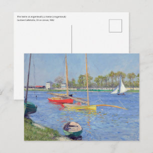 Gustave Caillebotte - Die Seine in Argenteuil Postkarte