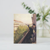 Gustave Caillebotte: Ein Balkon, Boulevard Haussma Postkarte (Stehend Vorderseite)