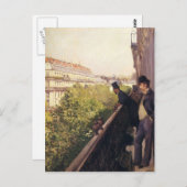 Gustave Caillebotte: Ein Balkon, Boulevard Haussma Postkarte (Vorne/Hinten)