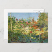 Gustave Caillebotte- Garten in Trouville Postkarte (Vorne/Hinten)