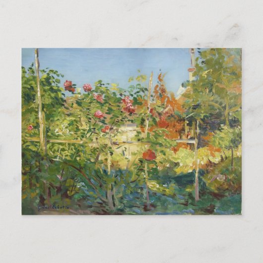 Gustave Caillebotte- Garten in Trouville Postkarte (Vorderseite)