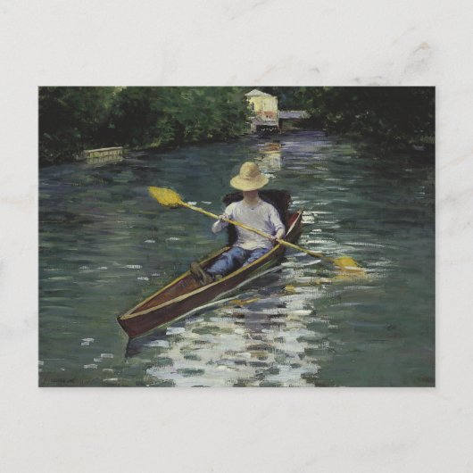 Gustave Caillebotte - Kanu auf dem Yerres Postkarte (Vorderseite)