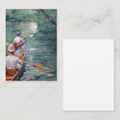 Gustave Caillebotte - Kanus auf den Yerres Mitteilungskarte (Vorne/Hinten)