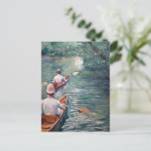 Gustave Caillebotte - Kanus auf den Yerres Postkarte (Stehend Vorderseite)