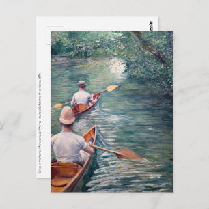 Gustave Caillebotte - Kanus auf den Yerres Postkarte