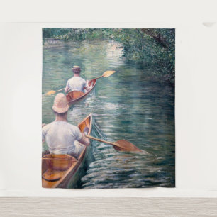 Gustave Caillebotte - Kanus auf den Yerres Wandteppich