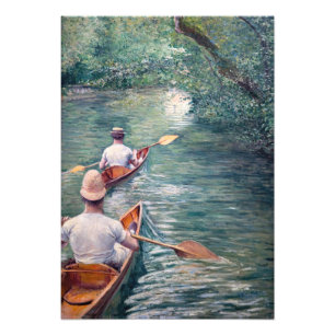 Gustave Caillebotte - Kanus auf der Yerres Fotodruck