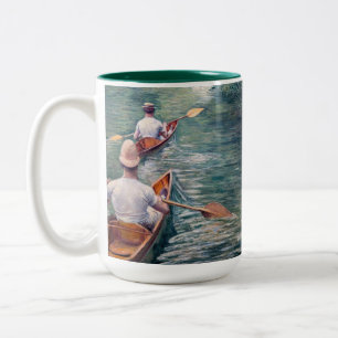 Gustave Caillebotte - Kanus auf der Yerres Zweifarbige Tasse