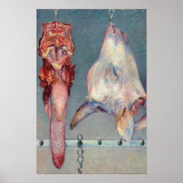 Gustave Caillebotte - Kopf des Kalbs und Ox-Zunge Poster