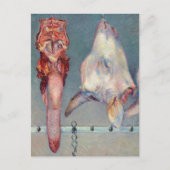 Gustave Caillebotte - Kopf des Kalbs und Ox-Zunge Postkarte (Vorderseite)