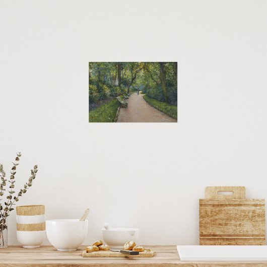 Gustave Caillebotte - Le Parc Monceau Poster (Küche)