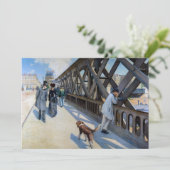 Gustave Caillebotte - Le Pont de l'Europe Einladung (Stehend Vorderseite)