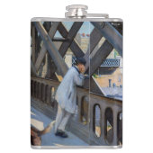 Gustave Caillebotte - Le Pont de l'Europe Flachmann (Rückseite)