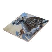 Gustave Caillebotte - Le Pont de l'Europe Fliese (Seite)