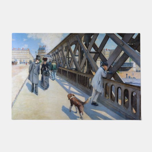 Gustave Caillebotte - Le Pont de l'Europe Fußmatte (Vorderseite)
