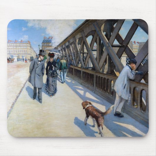 Gustave Caillebotte - Le Pont de l'Europe Mousepad (Vorne)