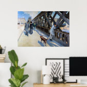 Gustave Caillebotte - Le Pont de l'Europe Poster (Heimbüro)
