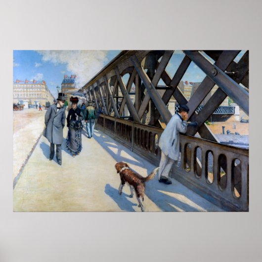 Gustave Caillebotte - Le Pont de l'Europe Poster (Vorne)