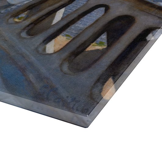 Gustave Caillebotte - Le Pont de l'Europe Schneidebrett (Ecke)