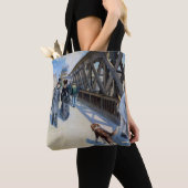 Gustave Caillebotte - Le Pont de l'Europe Tasche (Von Nahem)