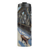 Gustave Caillebotte - Le Pont de l'Europe Thermosbecher (Vorderseite)