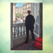 Gustave Caillebotte - Mann am Fenster Fensteraufkleber (Blatt 3)
