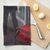 Gustave Caillebotte - Mann am Fenster Geschirrtuch (Viertel Falte)