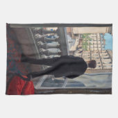 Gustave Caillebotte - Mann am Fenster Geschirrtuch (Horizontal)