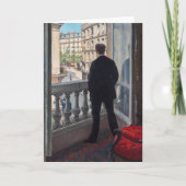 Gustave Caillebotte - Mann am Fenster Karte (Vorderseite)