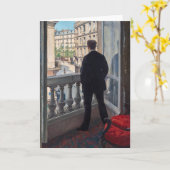 Gustave Caillebotte - Mann am Fenster Karte (Gelbe Blume)