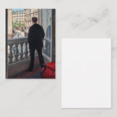 Gustave Caillebotte - Mann am Fenster Mitteilungskarte (Vorne/Hinten)