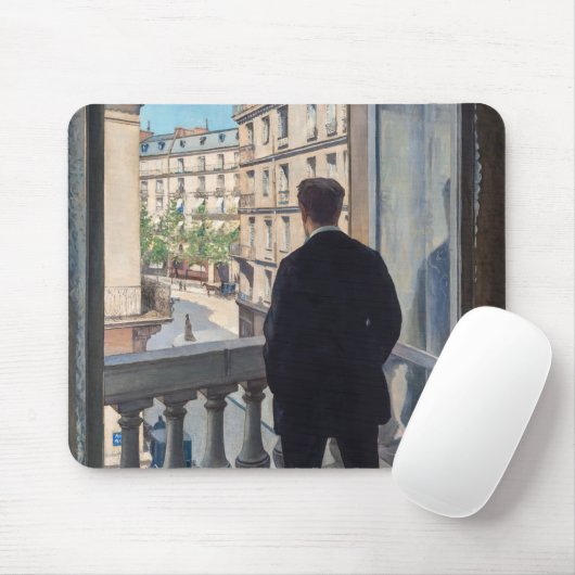 Gustave Caillebotte - Mann am Fenster Mousepad (Mit Mouse)