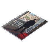 Gustave Caillebotte - Mann am Fenster Notizblock (Linke Seite)