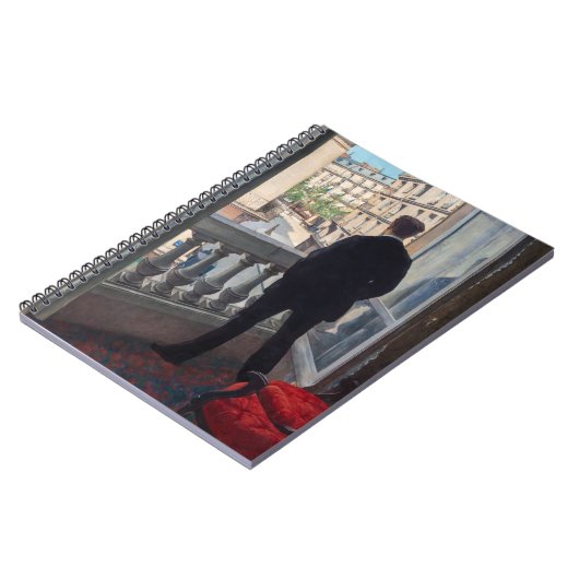 Gustave Caillebotte - Mann am Fenster Notizblock (Linke Seite)