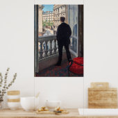 Gustave Caillebotte - Mann am Fenster Poster (Küche)