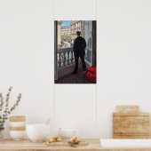 Gustave Caillebotte - Mann am Fenster Poster (Küche)