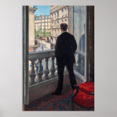 Gustave Caillebotte - Mann am Fenster Poster (Vorne)