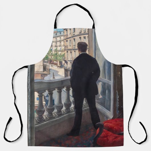 Gustave Caillebotte - Mann am Fenster Schürze (Vorderseite)