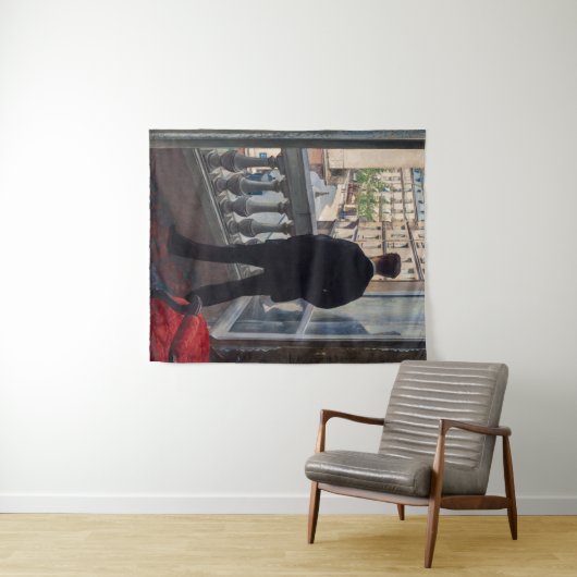 Gustave Caillebotte - Mann am Fenster Wandteppich (Beispiel (Horizontal))