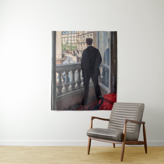 Gustave Caillebotte - Mann am Fenster Wandteppich (Beispiel)