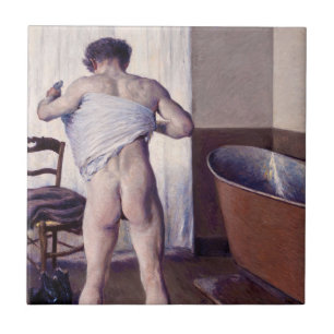 Gustave Caillebotte - Mann beim Baden Fliese