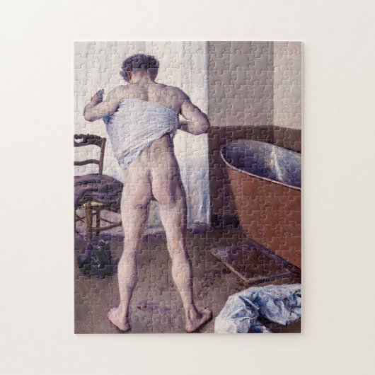 Gustave Caillebotte - Mann beim Baden Puzzle (Vertikal)