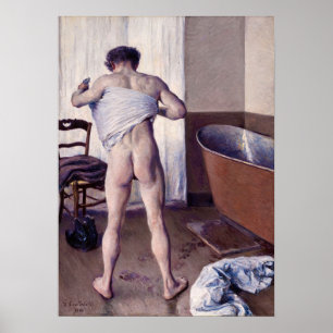 Gustave Caillebotte - Mann in seinem Bad Poster