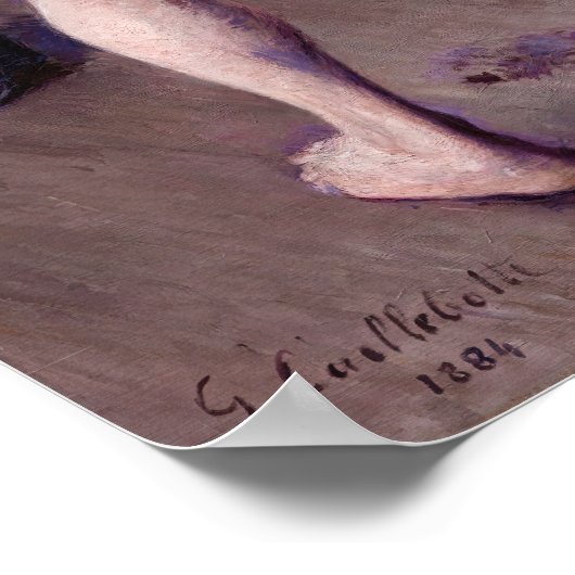 Gustave Caillebotte - Mann in seinem Bad Poster (Ecke)