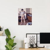 Gustave Caillebotte - Mann in seinem Bad Poster (Heimbüro)