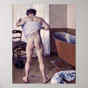 Gustave Caillebotte - Mann in seinem Bad Poster