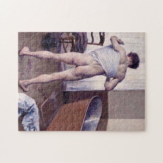 Gustave Caillebotte - Mann in seinem Bad Puzzle (Horizontal)
