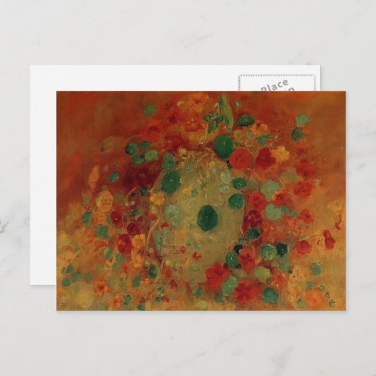 Gustave Caillebotte - Nasturtien Postkarte (Vorne/Hinten)