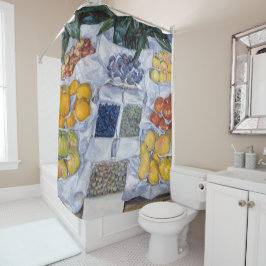 Gustave Caillebotte - Obst auf einem Stand dargest Duschvorhang