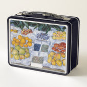 Gustave Caillebotte - Obst auf einem Stand dargest Metall Brotdose (Rückseite)